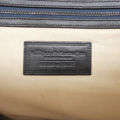 THE WARMTHCRAFTS-MANUFACTURE ウォームスクラフツマニュファクチャー レザー メッシュデザイン ブリーフケース ビジネスバッグ メンズ 黒 ビジネスバッグ ブリーフケース