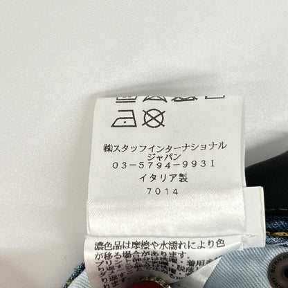 DSQUARED2 ディースクエアード S75LB0410 蓝色 破洞 油漆泼溅做旧 牛仔裤 下装