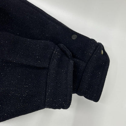 YvesSaintLaurent イヴサンローラン 90s ネイビー ウール 襟ボア ブルゾン ジャケット