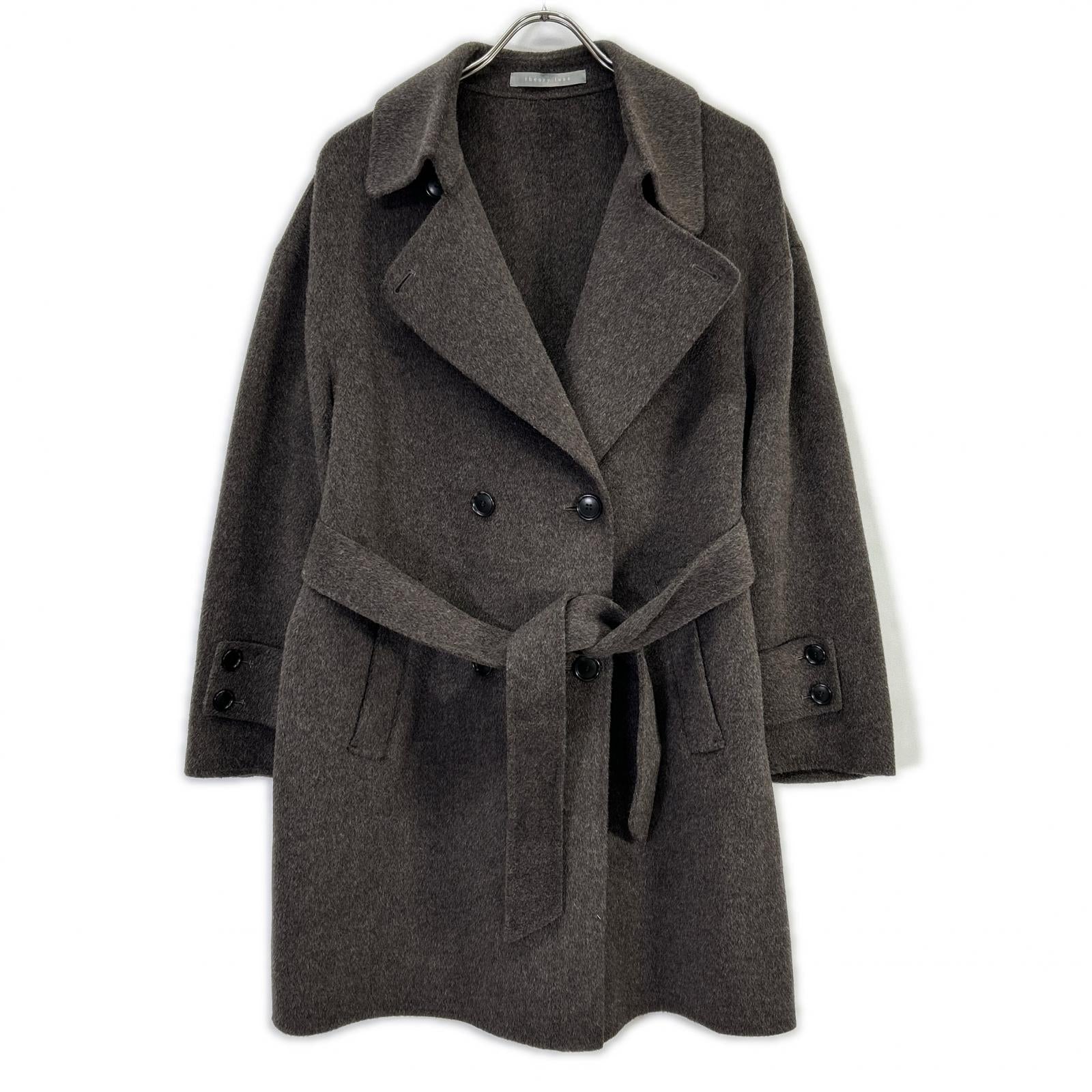 25AW定価9万*セオリーリュクス ウールカシミヤ フード付きブルゾン ブラウン theory luxe セオリーリュクス 5409625 25SS ブラウン Hildon Luisa