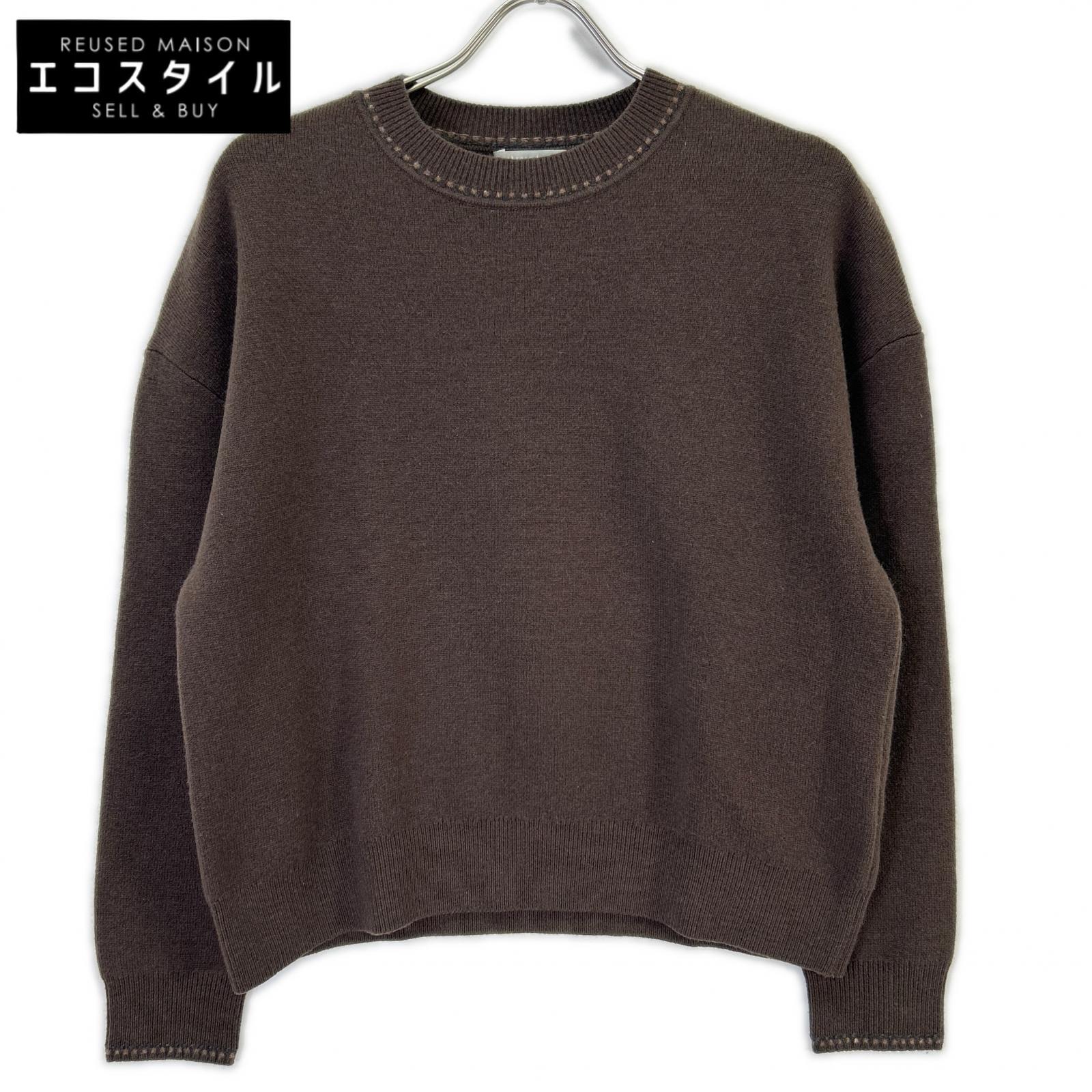 theory luxe Theory Luxe 5401721 25AW 棕色 Morbi Indy Sweater 上衣