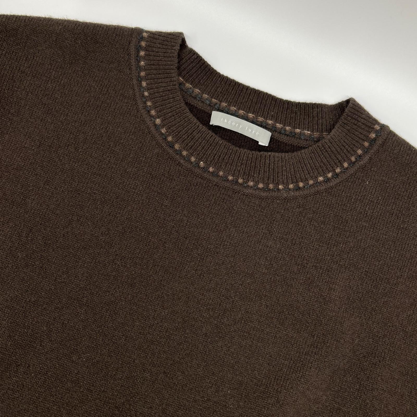 theory luxe Theory Luxe 5401721 25AW 棕色 Morbi Indy Sweater 上衣