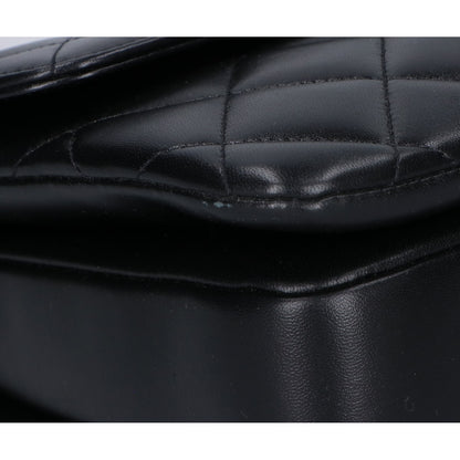 A69923 30番台 ﾌﾞﾗｯｸ ﾗﾑｽｷﾝ ﾄﾚﾝﾃﾞｨCC ﾄｯﾌﾟﾊﾝﾄﾞﾙ ﾁｪｰﾝｼｮﾙﾀﾞｰﾊﾞｯｸﾞ ショルダーバッグ - レディース