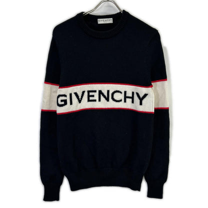 GIVENCHY 纪梵希 BM900G400M 黑色羊毛徽标针织上衣
