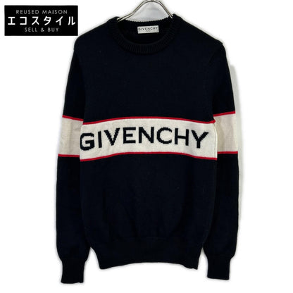 GIVENCHY 纪梵希 BM900G400M 黑色羊毛徽标针织上衣