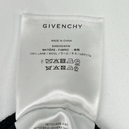 GIVENCHY ジバンシィ BM900G400M ブラック ウール ロゴ ニット トップス
