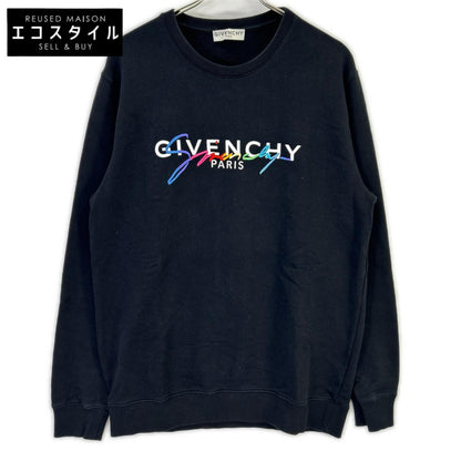 GIVENCHY 纪梵希 BMJ03C30AF 黑色 圆领 Logo 卫衣 上衣