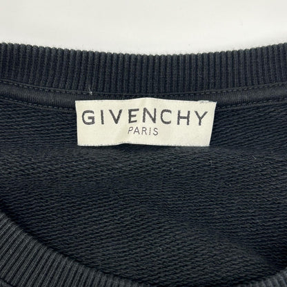 GIVENCHY 纪梵希 BMJ03C30AF 黑色 圆领 Logo 卫衣 上衣