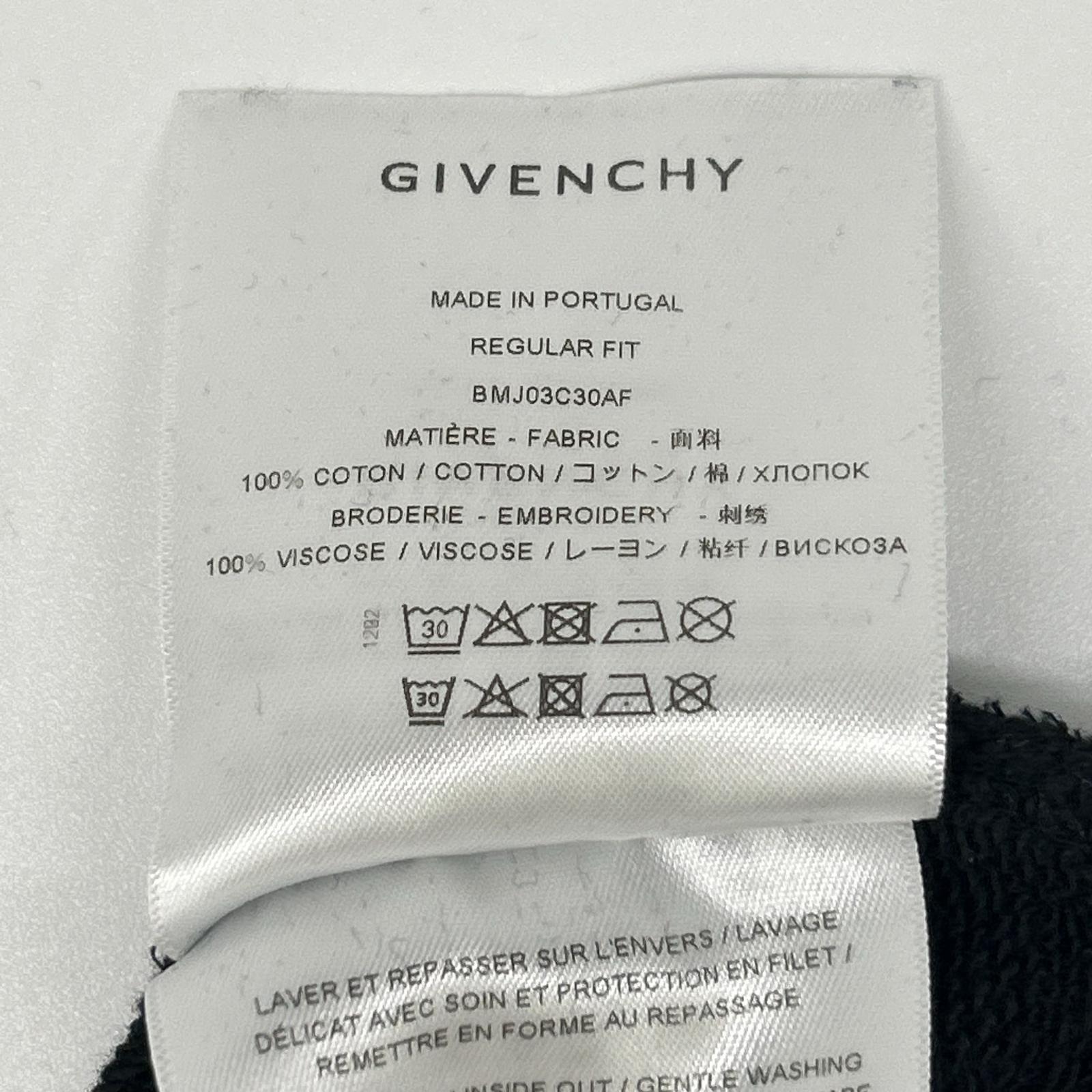 GIVENCHY ジバンシィ BMJ03C30AF ブラック クルーネック ロゴスウェット トップス
