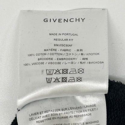 GIVENCHY ジバンシィ BMJ03C30AF ブラック クルーネック ロゴスウェット トップス