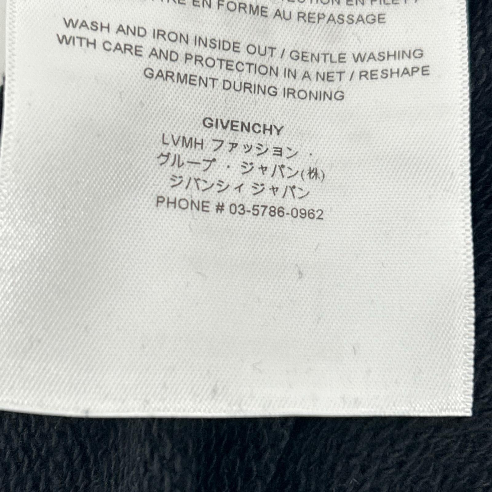 GIVENCHY 纪梵希 BMJ03C30AF 黑色 圆领 Logo 卫衣 上衣