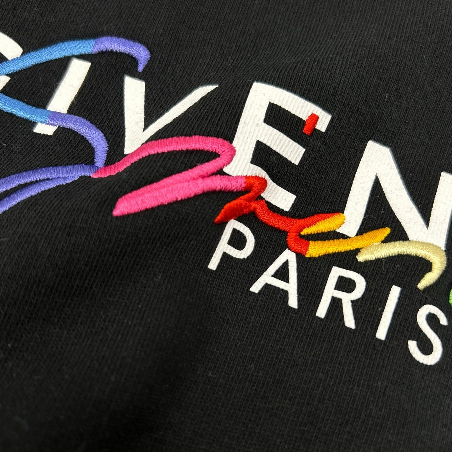 GIVENCHY 纪梵希 BMJ03C30AF 黑色 圆领 Logo 卫衣 上衣