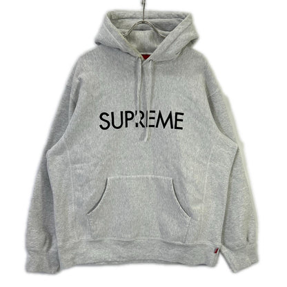 Supreme シュプリーム 22FW グレー Capital Hooded Sweatshirt フーディー トップス