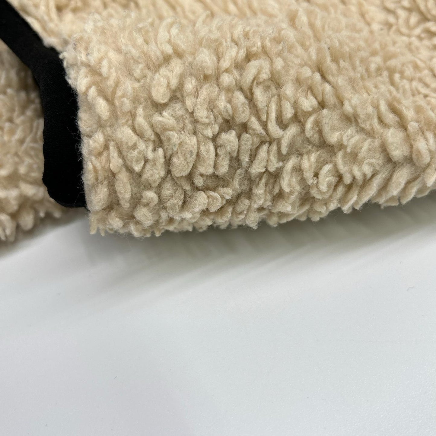 stussy ステューシー ブラック×ベージュ SHERPA ボアフリース リバーシブル ジャケット ジャケット