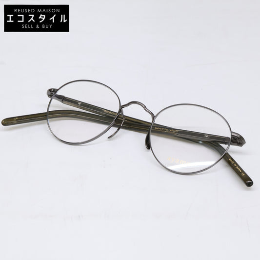 ayame アヤメ 【美品】MAN/POU CR マンポウ デモレンズ ボストンシェイプ メガネフレーム 眼鏡