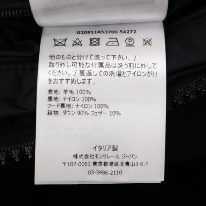 MONCLER Montgenevre Wool Hooded Down Jacket