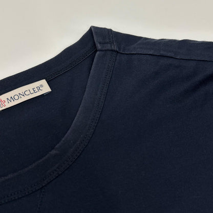 MONCLER モンクレール ネイビー ダブルワッペン MAGLIA Tシャツ トップス