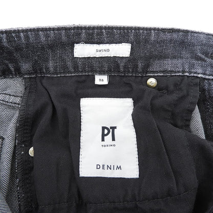 PT TORINO Black-gray SWING denim stretch pants, men's, 28