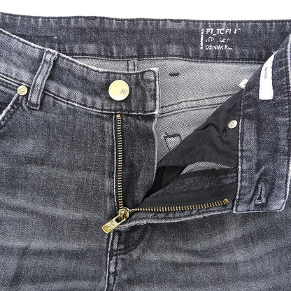 PT TORINO Black-gray SWING denim stretch pants, men's, 28
