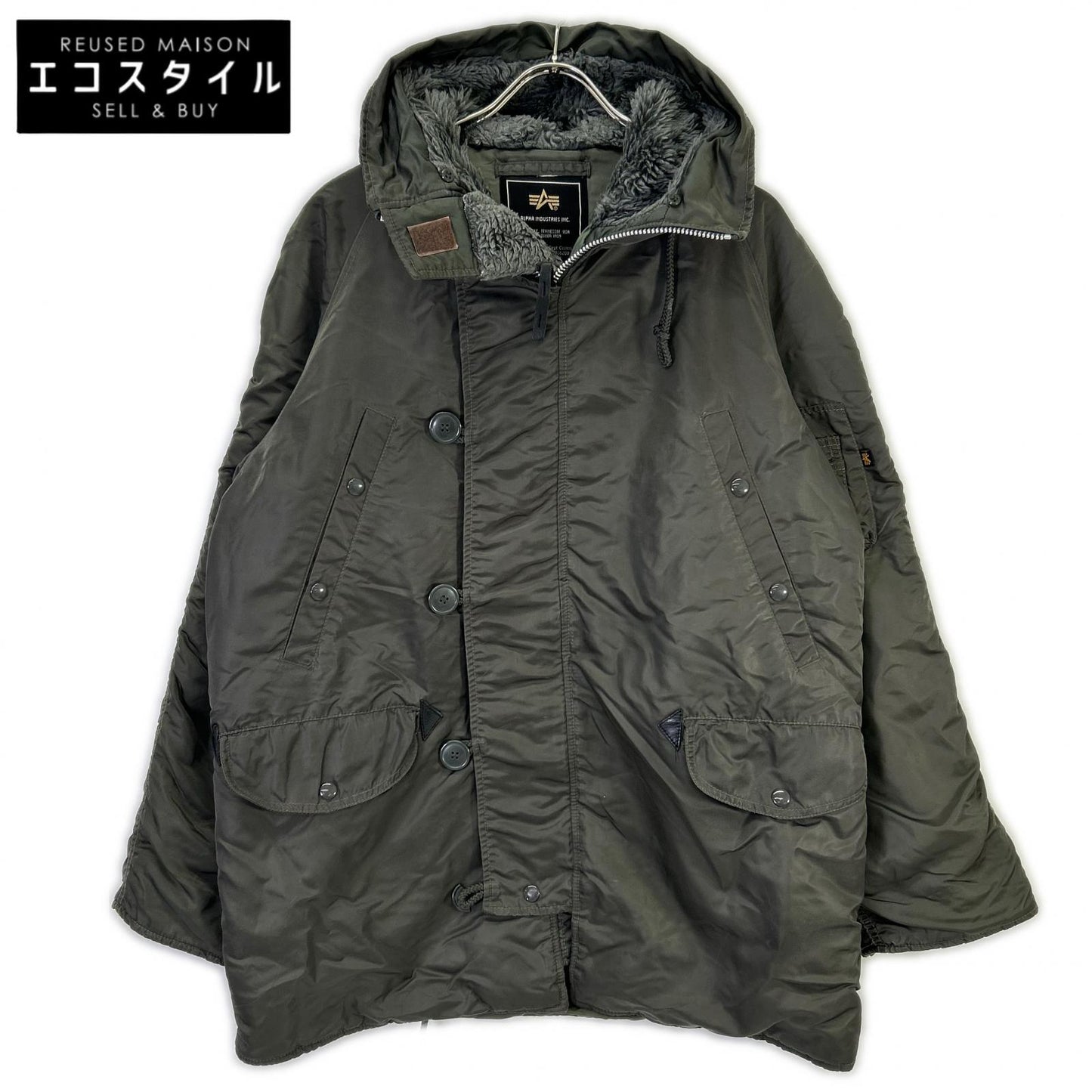 ALPHA INDUSTRIES アルファインダストリーズ 20024-76 カーキ N-3B フライトジャケット コート