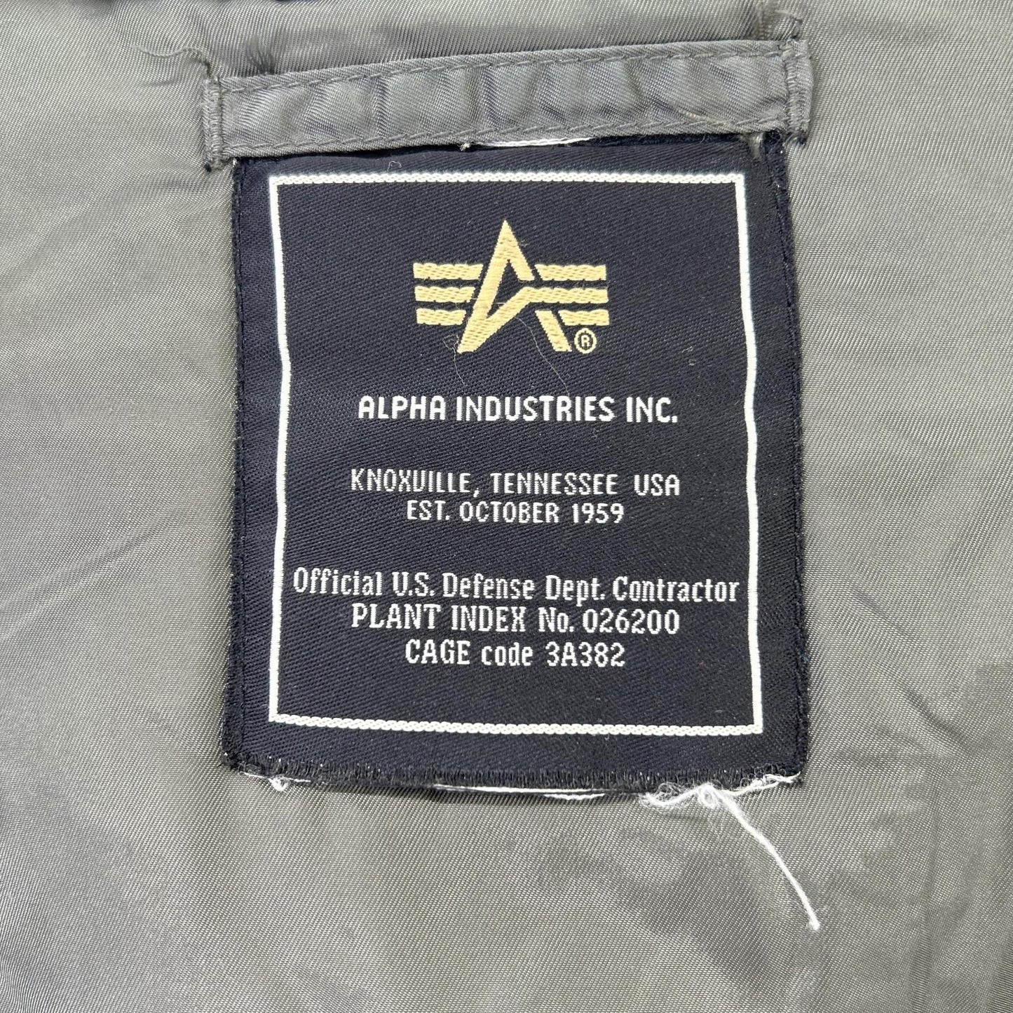 ALPHA INDUSTRIES アルファインダストリーズ 20024-76 カーキ N-3B フライトジャケット コート
