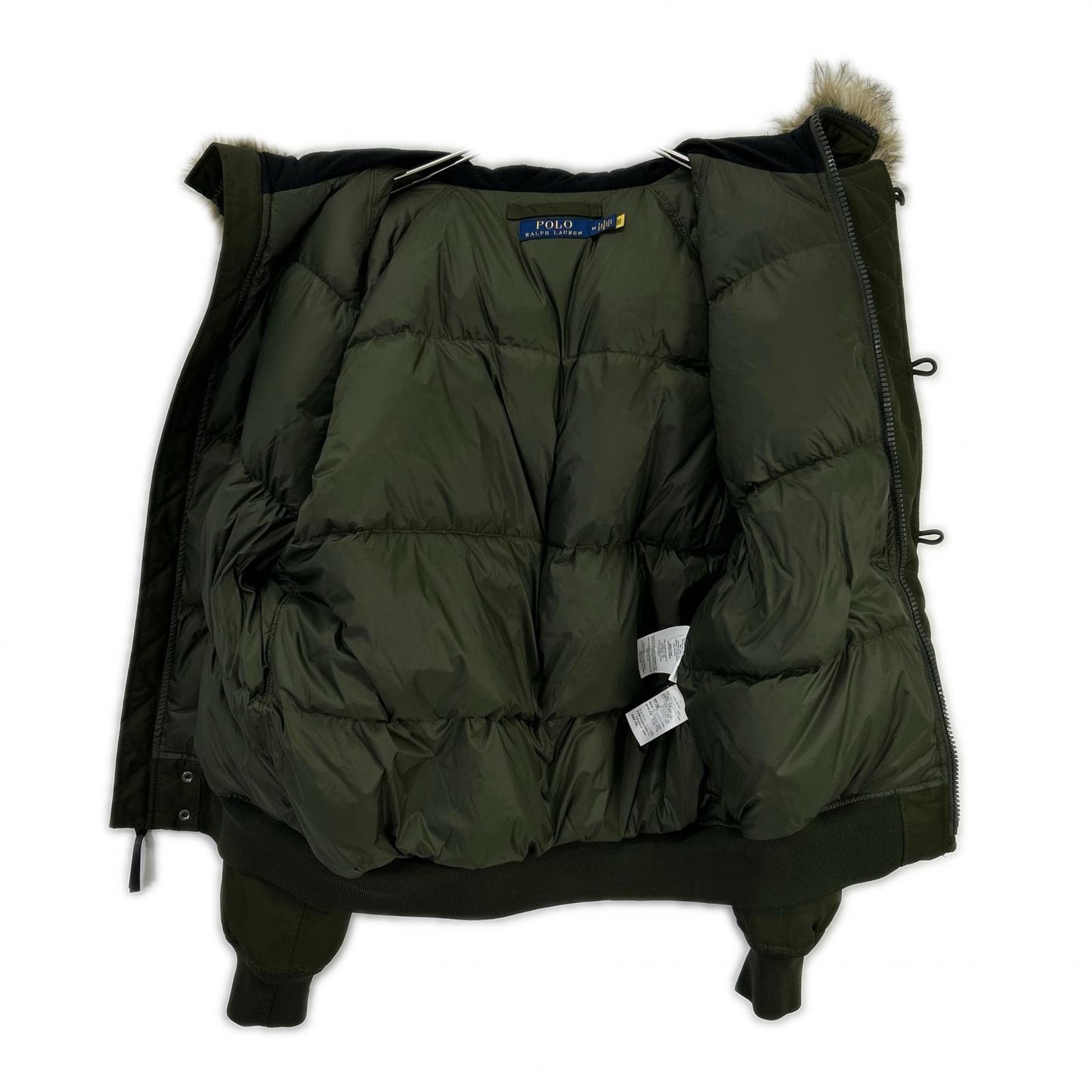 POLO RALPH LAUREN ポロ ラルフローレン カーキ ファー付き ダウンジャケット ジャケット
