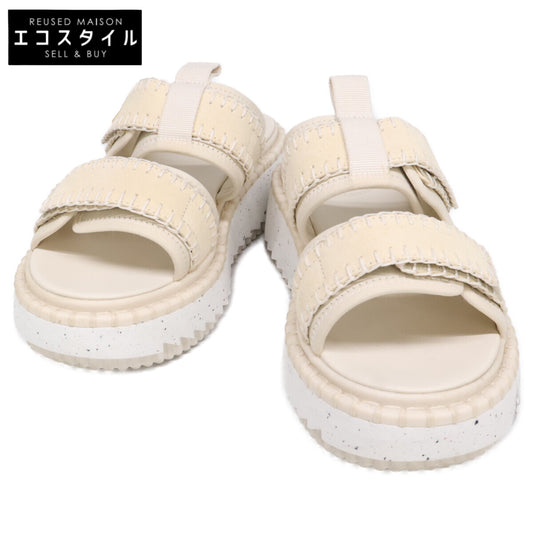 CHLOE クロエ スウェートベルト Lilli プラットフォーム スライドサンダル シューズ