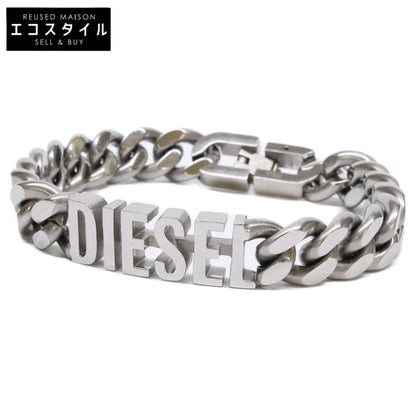 DIESEL ディーゼル DX1389040 ロゴ 喜平チェーン ブレスレット