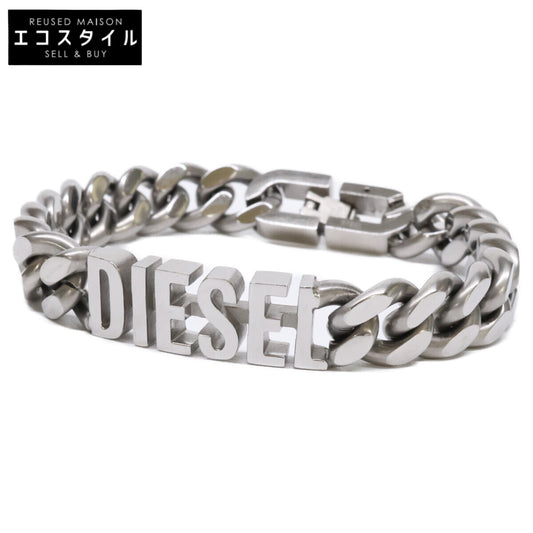 DIESEL ディーゼル DX1389040 ロゴ 喜平チェーン ブレスレット