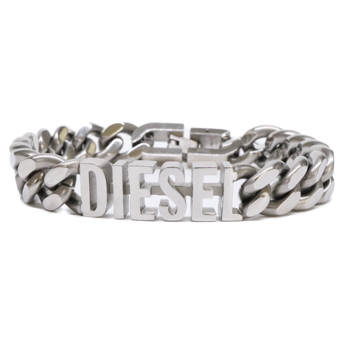 DIESEL ディーゼル DX1389040 ロゴ 喜平チェーン ブレスレット