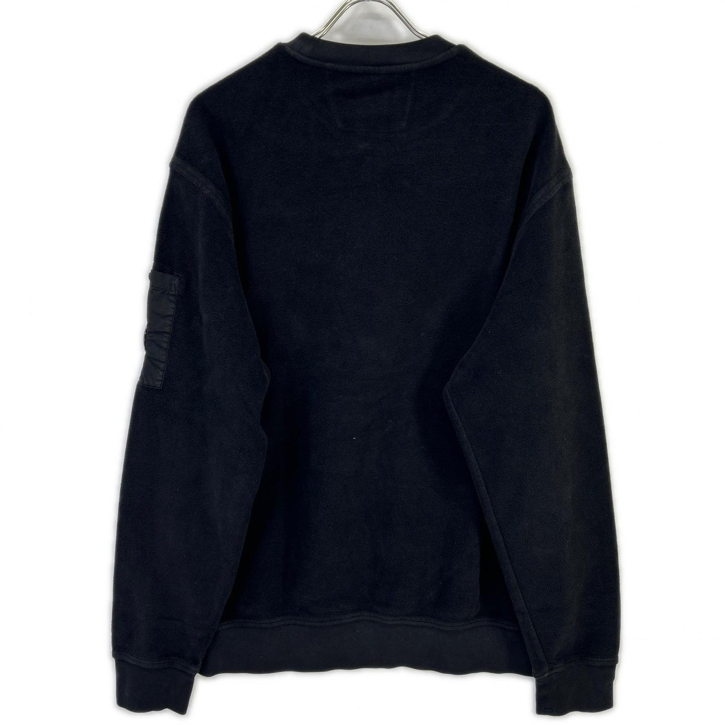 C.P.COMPANY シーピーカンパニー 19CMSS249A　25AW ブラック 裏起毛クルーネックスウェットシャツ トップス