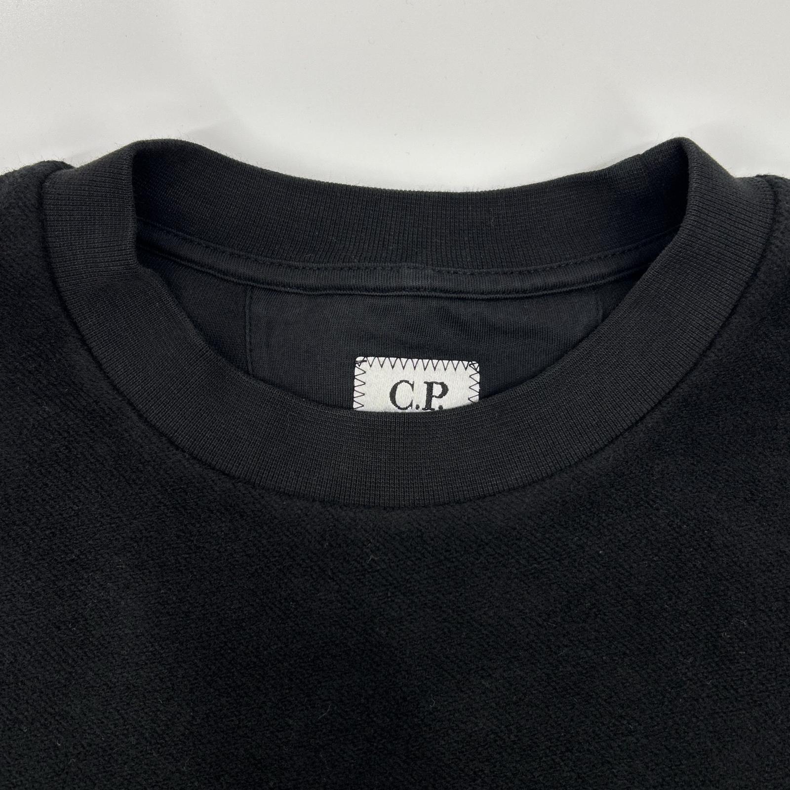 C.P.COMPANY C.P.公司 19CMSS249A 25AW 黑色 加绒圆领卫衣 上衣