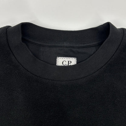 C.P.COMPANY C.P.公司 19CMSS249A 25AW 黑色 加绒圆领卫衣 上衣