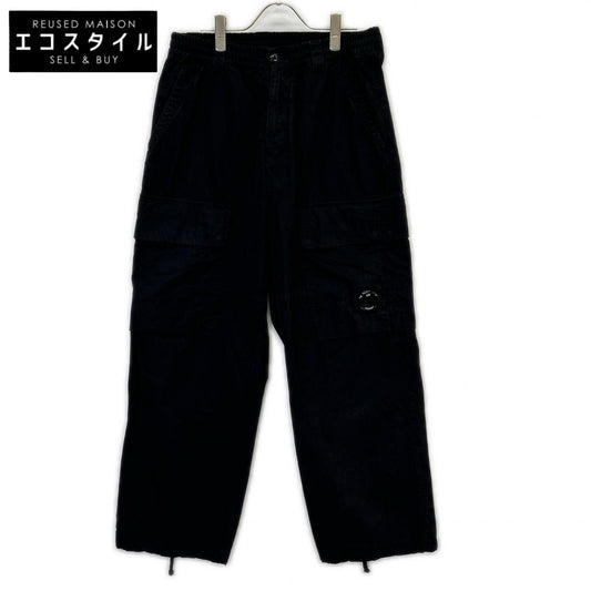 C.P. Company 19CMPA066A 25AW Black CARGO PT IN MICROPEPS PEACHED Bottoms