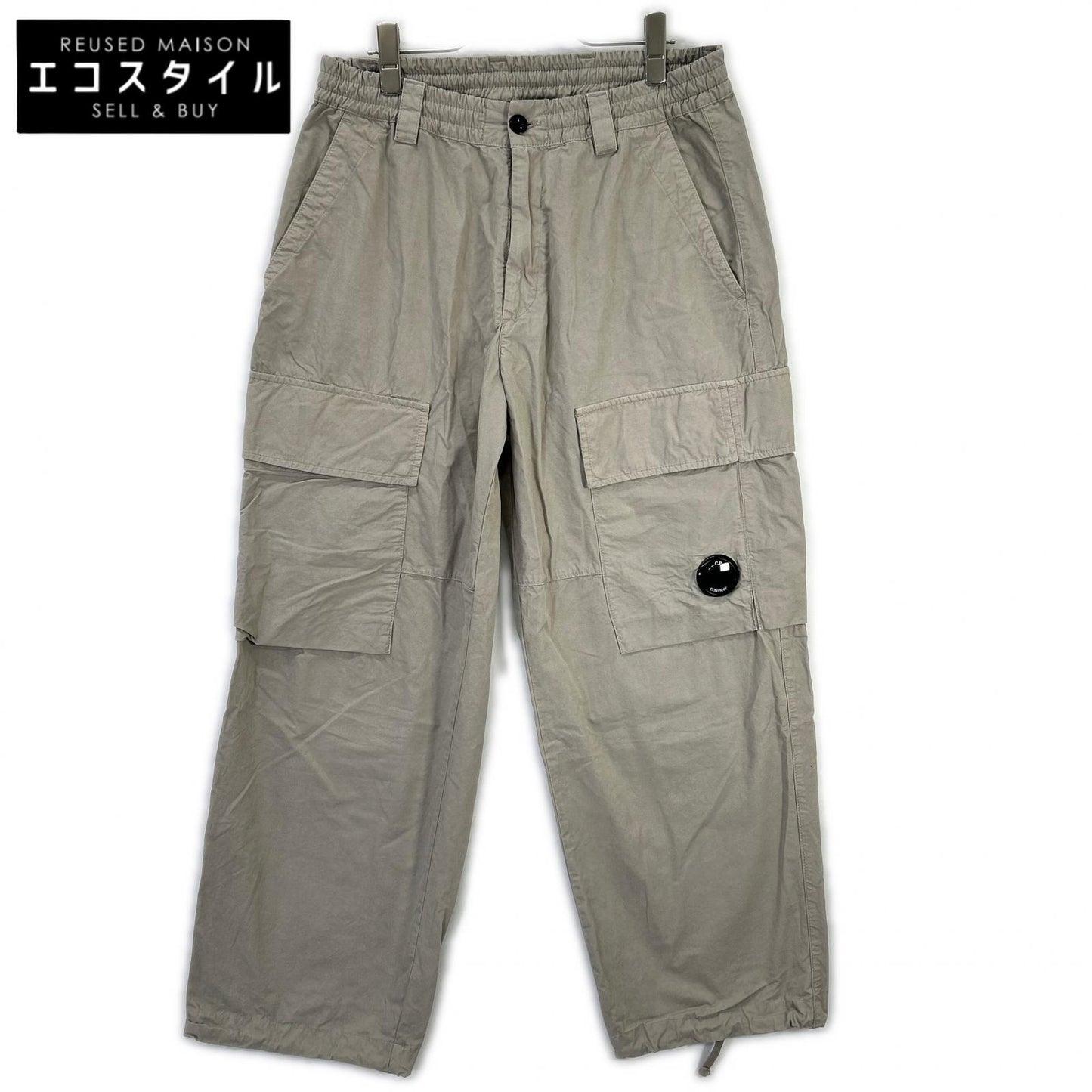 C.P.COMPANY シーピーカンパニー 19CMPA066A ベージュ CARGO PT IN MICROPEPS PEACHED ボトムス