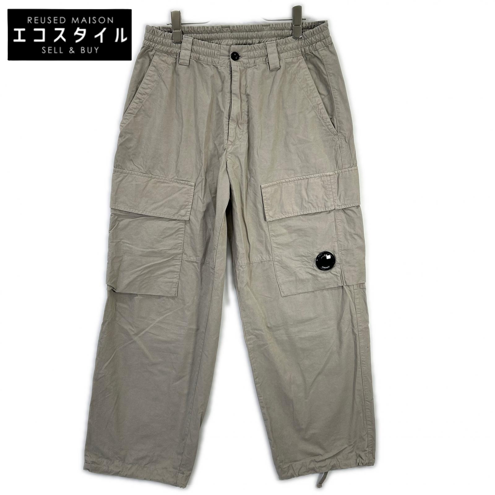 C.P.COMPANY シーピーカンパニー 19CMPA066A ベージュ CARGO PT IN MICROPEPS PEACHED ボトムス