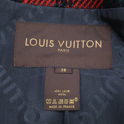 LOUIS VUITTON Louis Vuitton 2004 collection Fitch wool checked belted long coat coat