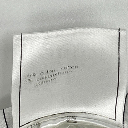 CHANEL Shaneru Domestic Authentic P20361V11926 Made in 2003 Coco-Button Cotton Pleated Skirt Skirt