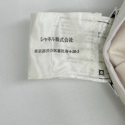CHANEL Shaneru Domestic Authentic P20361V11926 Made in 2003 Coco-Button Cotton Pleated Skirt Skirt
