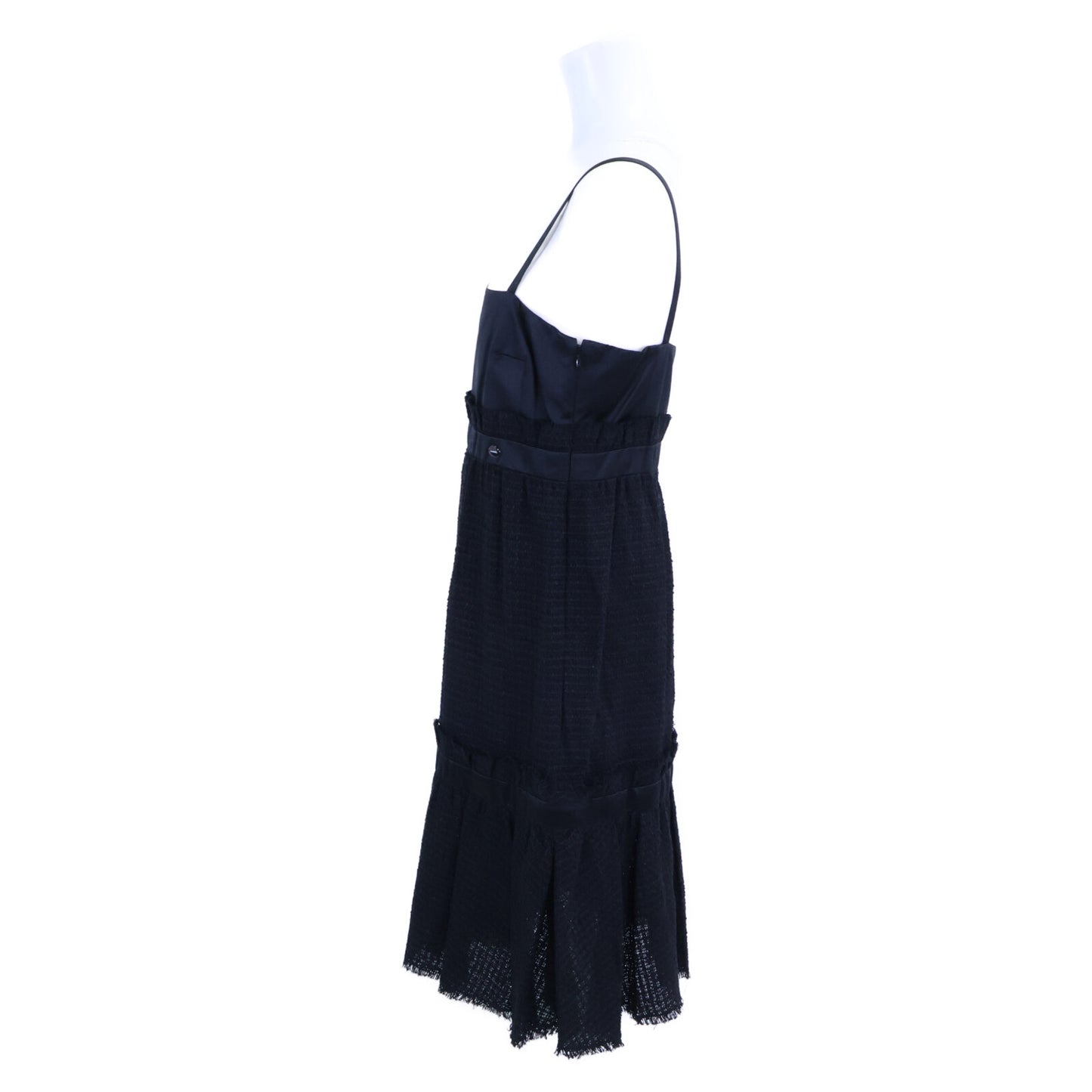 CHANEL シャネル 【美品】09P P34952W04272 ツイード キャミソール ワンピース