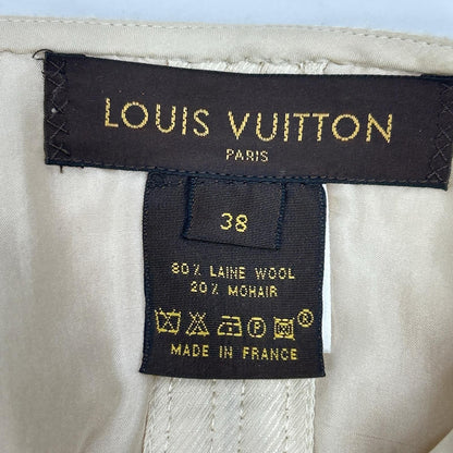 LOUIS VUITTON ルイヴィトン ベージュ ウール×モヘア キャミワンピース ワンピース