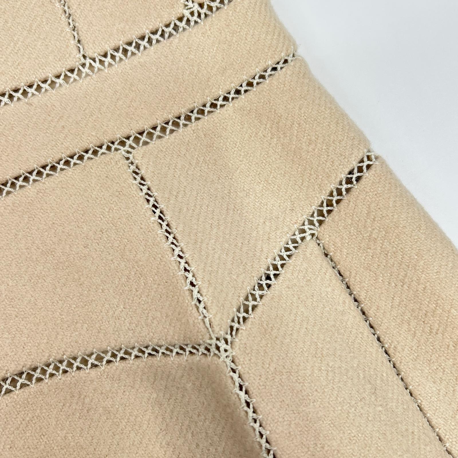 LOUIS VUITTON ルイヴィトン ベージュ ウール×モヘア キャミワンピース ワンピース