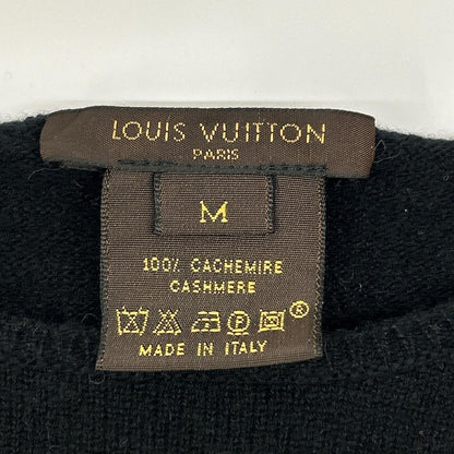 路易威登 LOUIS VUITTON 黑色羊绒船领针织上衣
