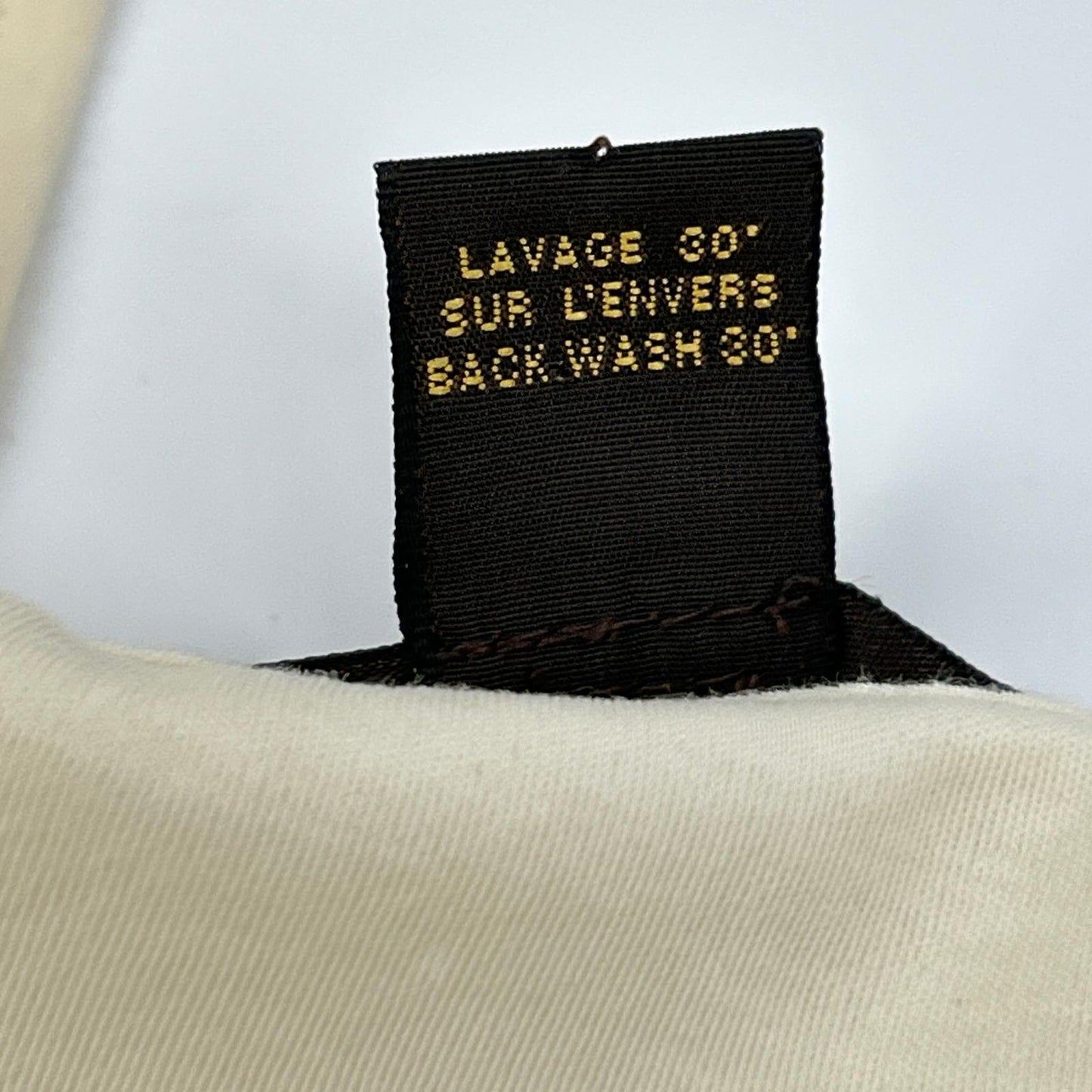 LOUIS VUITTON Ivory Ribbon Cotton Short-Sleeve Top