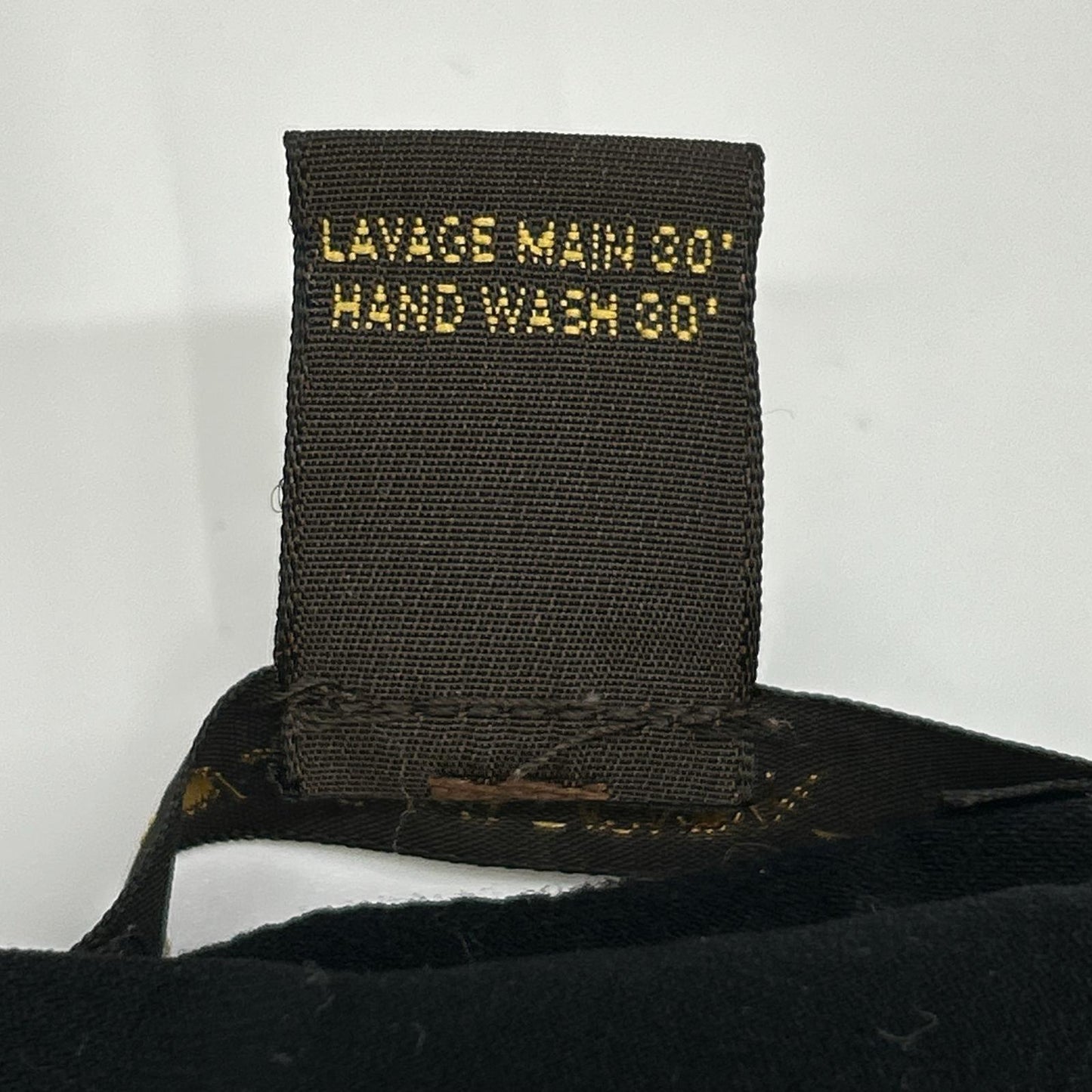 LOUIS VUITTON Black Sheer Color-Block Blouse with Belt