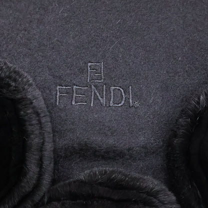 FENDI フェンディ ファー カシミヤ フリンジ 三角 ショール ストール