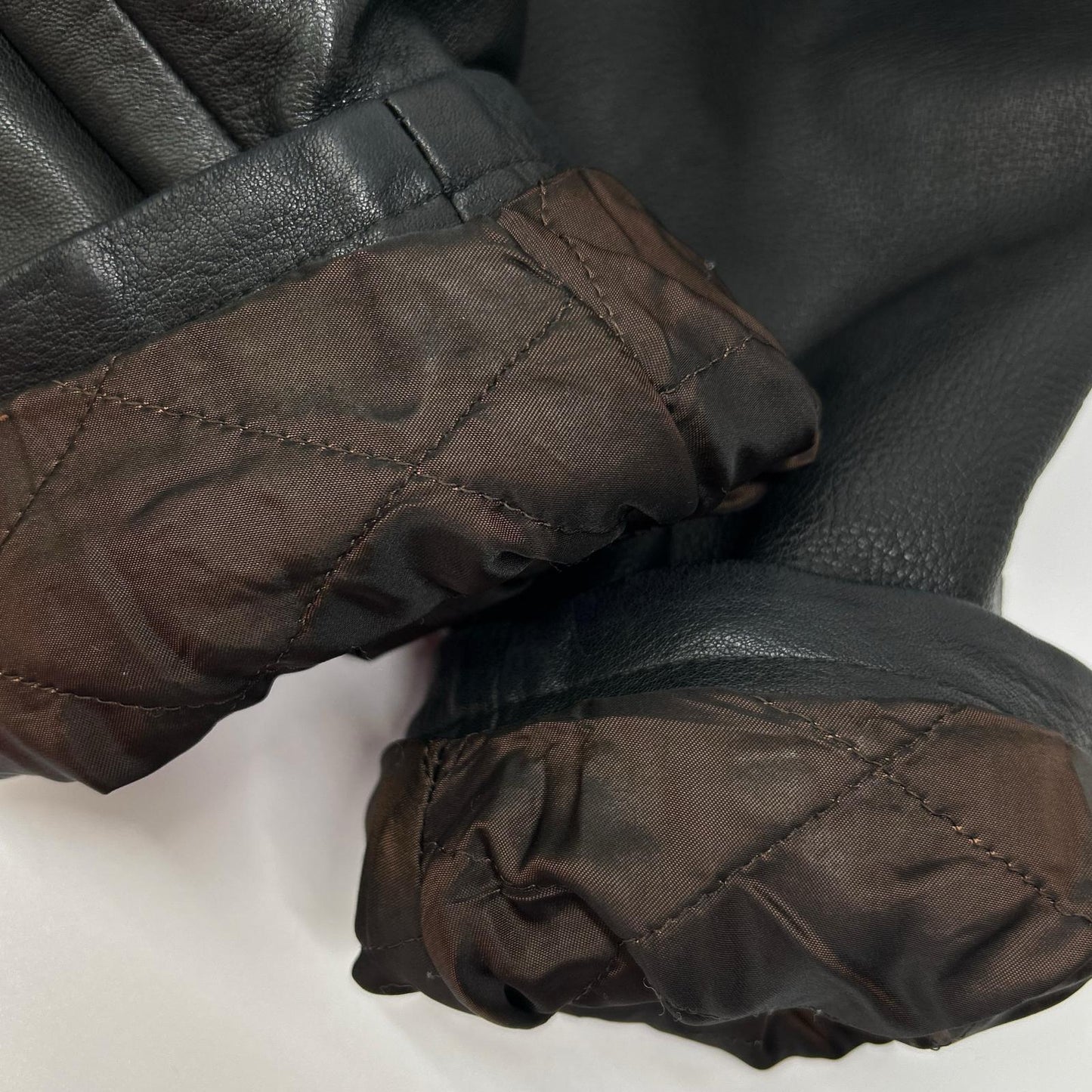 Salvatore Ferragamo Black Leather Suede Collar Gancini Button Leather Coat