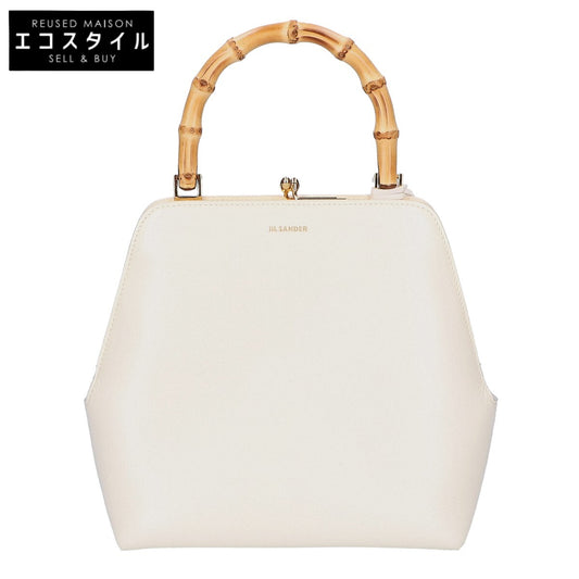 JIL SANDER ジルサンダー 新品同様 J07WD0021 GOJI BAMBOO SMALL スクエア バンブー バッグ ハンドバッグ