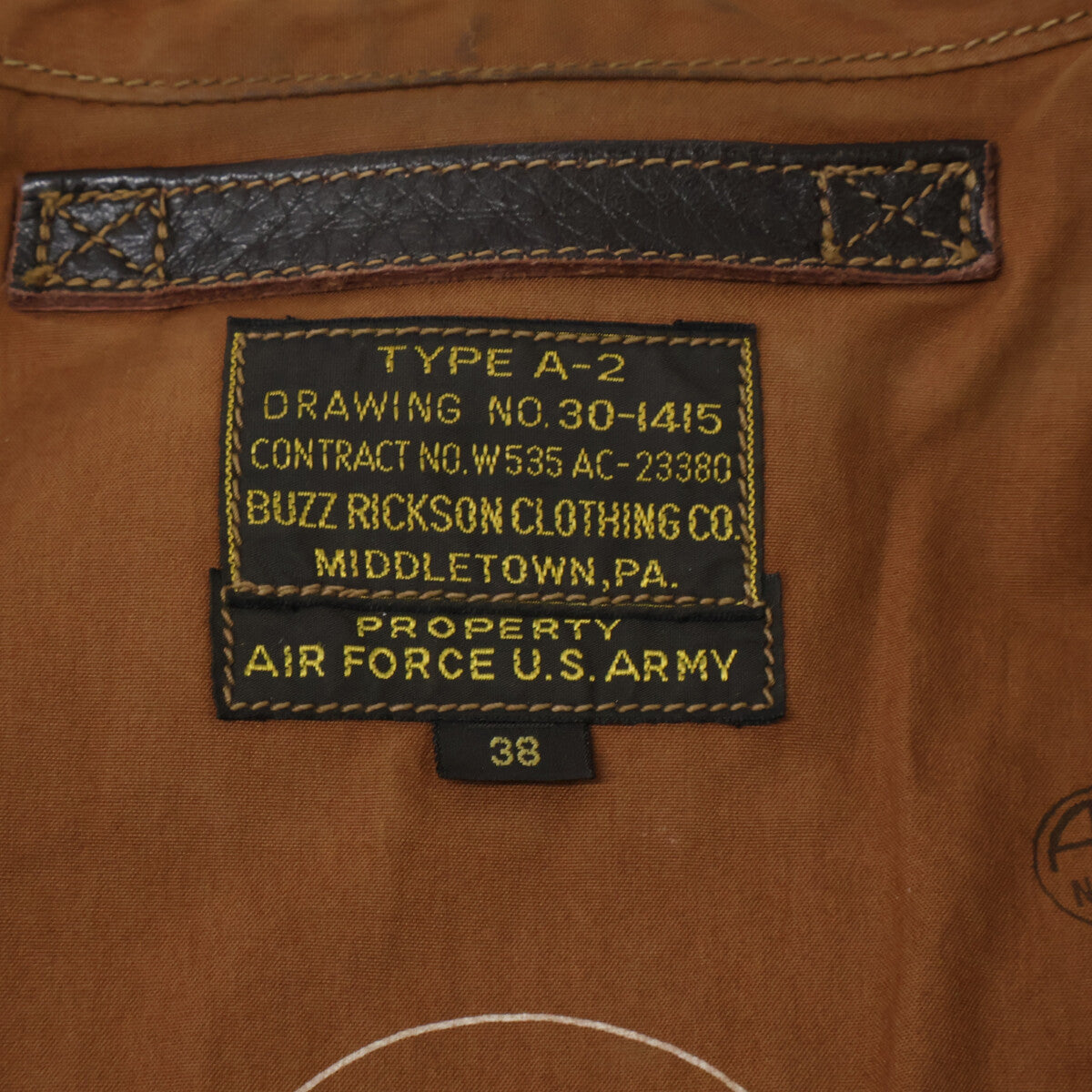 BUZZ RICKSON'S Buzz Rickson's BR80212 马皮 A-2 飞行夹克