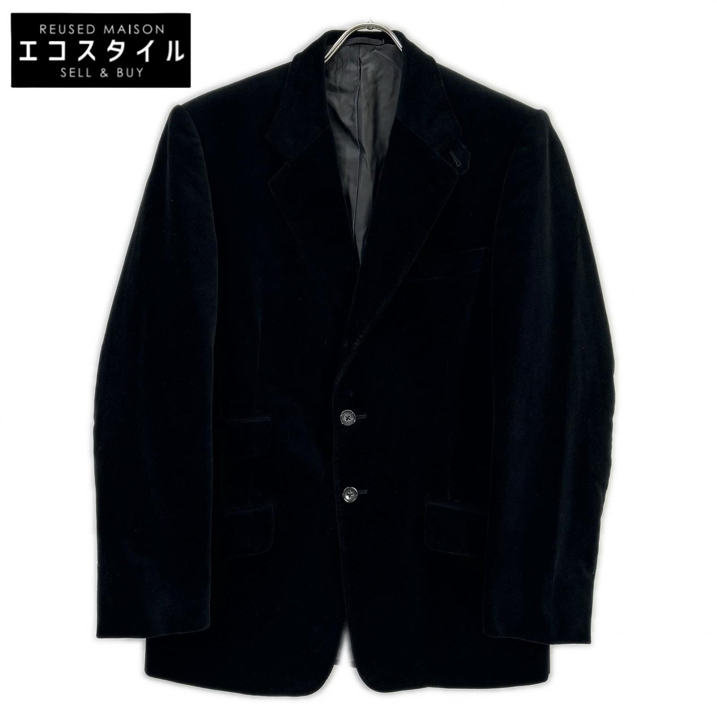 JILSANDER ジルサンダー ブラック ベロア生地 TAILOR MADE 3Bテーラードジャケット ジャケット